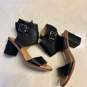 UGG ankle strap black heels size 7.5